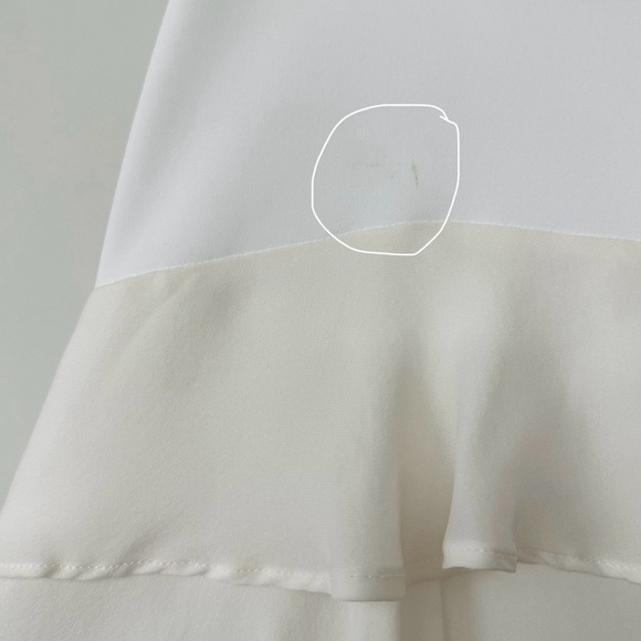 Parker Kristie Sleeveless Tiered Ruffle Mini Dress in White - Picture 6 of 11